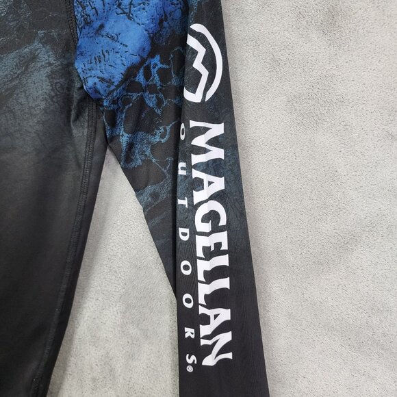 Boys Magellan Reversible T Shirt Realtree Fish Ombre Long Sleeve Crew Neck M - Picture 3 of 12